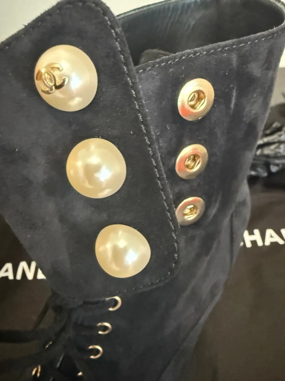 Chanel Suede Boots